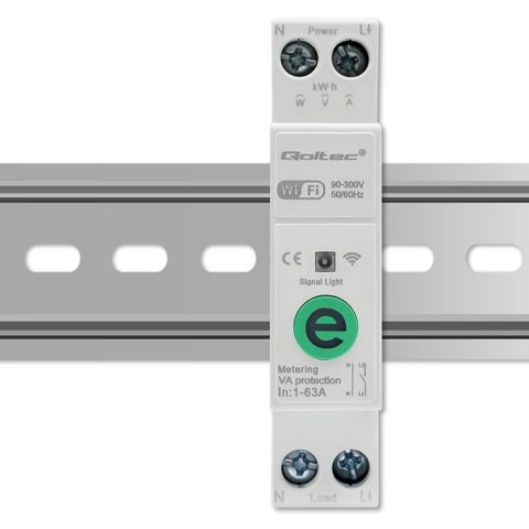 Przekaźnik 63A na szynę DIN z licznikiem energii elektrycznej | eWeLink od Sonoff | Wi-Fi | Dioda LED Przekaźnik 63A na szynę DIN z licznikiem energii elektrycznej | eWeLink od Sonoff | Wi-Fi | Dioda LED
