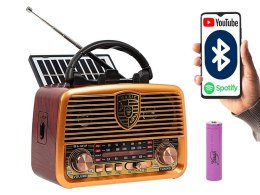 Radio przenośne analogowe RA10 AM/FM solarne