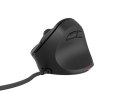 Mysz wertykalna CRAKE 2 PRO 128000DPI optyczna czarna