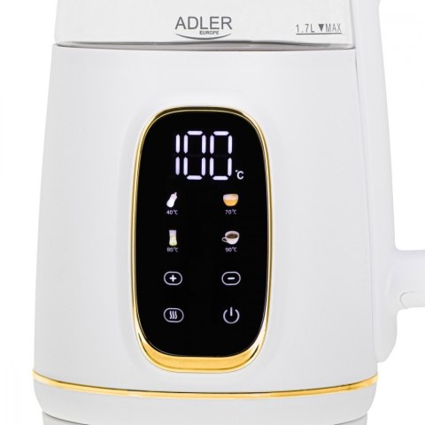 Czajnik 1,7l z wyświetlaczem LED, regulacją temperatury AD 1305WG Czajnik 1,7l z wyświetlaczem LED, regulacją temperatury AD 1305WG