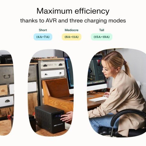 Zasilacz awaryjny UPS AVR PowerCore 1000W/1500VA 12VDC Zasilacz awaryjny UPS AVR PowerCore 1000W/1500VA 12VDC