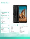 Smartfon Armor X12 4G 3/32GB IP69K czarny z ładowarką