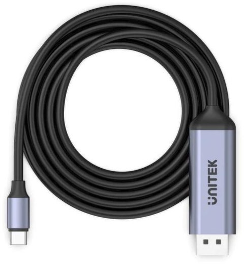 Unitek Adapter USB-C na DP 1.4 8K@60Hz kabel 1,8m Unitek Adapter USB-C na DP 1.4 8K@60Hz kabel 1,8m