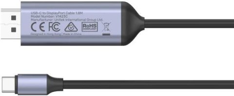 Unitek Adapter USB-C na DP 1.4 8K@60Hz kabel 1,8m Unitek Adapter USB-C na DP 1.4 8K@60Hz kabel 1,8m