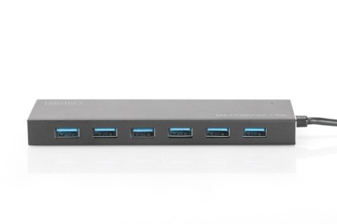 HUB/Koncentrator 7-portowy USB 3.0 SuperSpeed, aktywny, aluminium HUB/Koncentrator 7-portowy USB 3.0 SuperSpeed, aktywny, aluminium