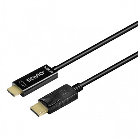 Kabel Display Port do HDMI CL-189 4K 60Hz, 1,5m Kabel Display Port do HDMI CL-189 4K 60Hz, 1,5m