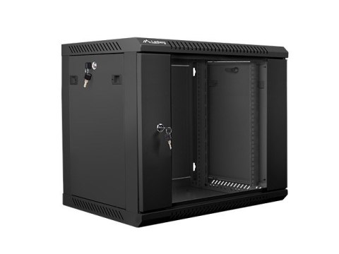 Szafa instalacyjna wisząca 19'' 9U 600X450mm czarna (drzwi szklane) Szafa instalacyjna wisząca 19'' 9U 600X450mm czarna (drzwi szklane)