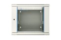 Szafka wisząca rack 12U 600x600 szara dwusekcyjna