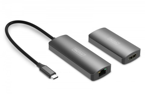 Przedłużacz/Extender USB-C - HDMI 30m po skrętce Cat.6 4K120Hz HDCP 2.3 (zestaw) Przedłużacz/Extender USB-C - HDMI 30m po skrętce Cat.6 4K120Hz HDCP 2.3 (zestaw)