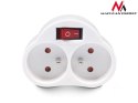 Gniazdko prądowe X2 z wyłącznikiem Energy MCE31 3680W Gniazdko prądowe X2 z wyłącznikiem Energy MCE31 3680W