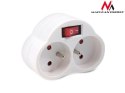 Gniazdko prądowe X2 z wyłącznikiem Energy MCE31 3680W Gniazdko prądowe X2 z wyłącznikiem Energy MCE31 3680W