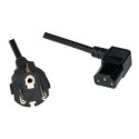 Kabel zasilający Schuko męski do C13 żeński, 3m Kabel zasilający Schuko męski do C13 żeński, 3m