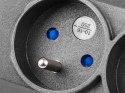 Listwa przeciwprzepięciowa M12/16A Rack 19'' 2.5m czarna (12 gniazd) do montażu pionowego Listwa przeciwprzepięciowa M12/16A Rack 19'' 2.5m czarna (12 gniazd) do montażu pionowego