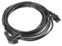 Kabel zasilający CEE 7/7 - IEC 320 C13 VDE 5M czarny Kabel zasilający CEE 7/7 - IEC 320 C13 VDE 5M czarny