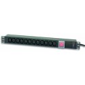 Listwa zasilająca Rack 19 cali do UPS 12 gniazd, 2m czarna, 250V/16A Listwa zasilająca Rack 19 cali do UPS 12 gniazd, 2m czarna, 250V/16A