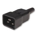 Listwa zasilająca Rack 19 cali do UPS 12 gniazd, 2m czarna, 250V/16A Listwa zasilająca Rack 19 cali do UPS 12 gniazd, 2m czarna, 250V/16A