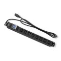 Listwa zasilająca do Rack 19cali | circuit breaker | 1U | 10A | PDU | 8xIEC C13 | 2m Listwa zasilająca do Rack 19cali | circuit breaker | 1U | 10A | PDU | 8xIEC C13 | 2m