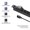 Listwa zasilająca do Rack 19cali | circuit breaker | 1U | 10A | PDU | 8xIEC C13 | 2m Listwa zasilająca do Rack 19cali | circuit breaker | 1U | 10A | PDU | 8xIEC C13 | 2m