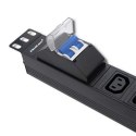 Listwa zasilająca do Rack 19cali | circuit breaker | 1U | 10A | PDU | 8xIEC C13 | 2m Listwa zasilająca do Rack 19cali | circuit breaker | 1U | 10A | PDU | 8xIEC C13 | 2m