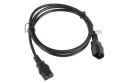 Przedłużacz kabla zasilającego IEC 320 C13 - C14 VDE 1.8M czarny Przedłużacz kabla zasilającego IEC 320 C13 - C14 VDE 1.8M czarny