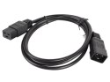 Przedłużacz kabla zasilającego IEC 320 C19 - C20 VDE 1.8M VDE czarny Przedłużacz kabla zasilającego IEC 320 C19 - C20 VDE 1.8M VDE czarny