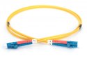 Patchcord FO SM 09/125 OS2 LC-LC duplex 1m Żółty Patchcord FO SM 09/125 OS2 LC-LC duplex 1m Żółty