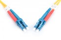 Patchcord FO SM 09/125 OS2 LC-LC duplex 1m Żółty Patchcord FO SM 09/125 OS2 LC-LC duplex 1m Żółty