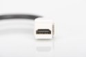 Moduł Keystone HDMI z kablem 12cm, łącznik do gniazd i pustych paneli, żeński/żeński, biały Moduł Keystone HDMI z kablem 12cm, łącznik do gniazd i pustych paneli, żeński/żeński, biały