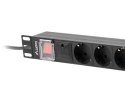 Listwa zasilająca Rack PDU 19 1U 16A 8X schuko 2M czarna Listwa zasilająca Rack PDU 19 1U 16A 8X schuko 2M czarna