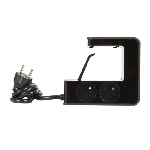 Przedłużacz klip 4x2P+Z +2USB Czarny 1,5m Przedłużacz klip 4x2P+Z +2USB Czarny 1,5m