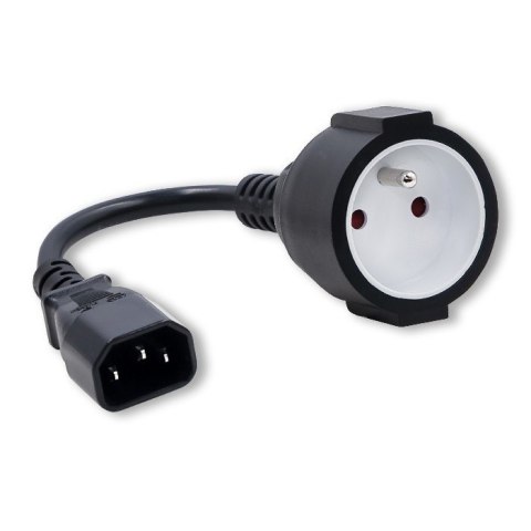 Adapter IEC 320 C14 / FRENCH | 0.15m Adapter IEC 320 C14 / FRENCH | 0.15m