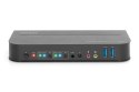 Przełącznik KVM 2 portowy DisplayPort do HDMI 2x1 4K 60Hz 2xUSB audio Przełącznik KVM 2 portowy DisplayPort do HDMI 2x1 4K 60Hz 2xUSB audio