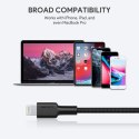 CB-CL02 kabel Lightning - USB-C 1,2m MFi Apple USB-PD nylonowy oplot czarny