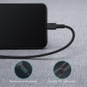CB-CL02 kabel Lightning - USB-C 1,2m MFi Apple USB-PD nylonowy oplot czarny