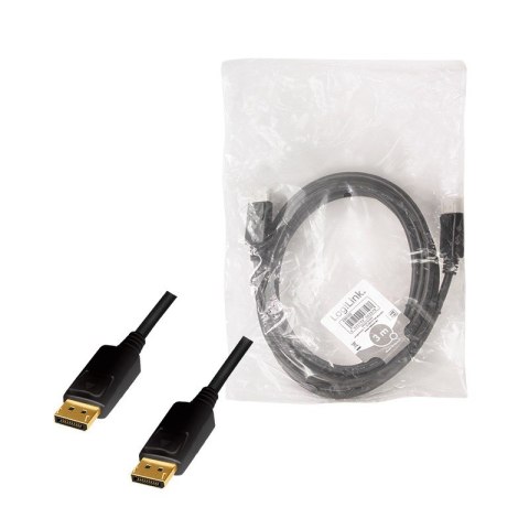 Kabel DisplayPort M/M 4K/60Hz, 3m Czarny Kabel DisplayPort M/M 4K/60Hz, 3m Czarny