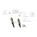 Kabel USB-C M/M, 4K/60 Hz, PD aluminiowy 1m Kabel USB-C M/M, 4K/60 Hz, PD aluminiowy 1m