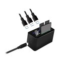Stacja dokująca USB3.2 8-portów, mini Czarna Stacja dokująca USB3.2 8-portów, mini Czarna