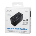 Stacja dokująca USB3.2 8-portów, mini Czarna Stacja dokująca USB3.2 8-portów, mini Czarna