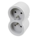 Rozgałęźnik 2x2P+Z B/S 049431 Rozgałęźnik 2x2P+Z B/S 049431