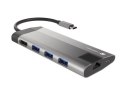 Stacja dokująca Multiport Fowler Plus USB-C PD, 3x USB 3.0, HDMI 4K, RJ45, SD, micro SD Stacja dokująca Multiport Fowler Plus USB-C PD, 3x USB 3.0, HDMI 4K, RJ45, SD, micro SD