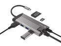 Stacja dokująca Multiport Fowler Plus USB-C PD, 3x USB 3.0, HDMI 4K, RJ45, SD, micro SD Stacja dokująca Multiport Fowler Plus USB-C PD, 3x USB 3.0, HDMI 4K, RJ45, SD, micro SD