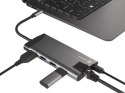 Stacja dokująca Multiport Fowler Plus USB-C PD, 3x USB 3.0, HDMI 4K, RJ45, SD, micro SD Stacja dokująca Multiport Fowler Plus USB-C PD, 3x USB 3.0, HDMI 4K, RJ45, SD, micro SD