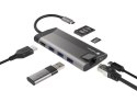 Stacja dokująca Multiport Fowler Plus USB-C PD, 3x USB 3.0, HDMI 4K, RJ45, SD, micro SD Stacja dokująca Multiport Fowler Plus USB-C PD, 3x USB 3.0, HDMI 4K, RJ45, SD, micro SD