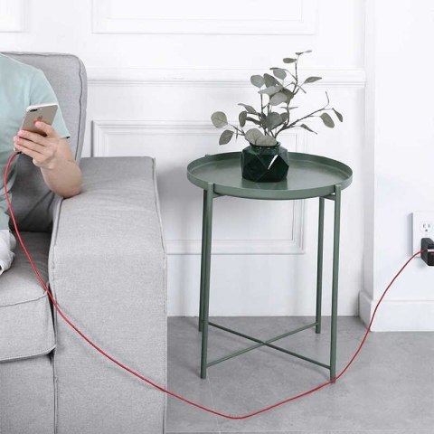 CB-AL01 OEM kabel 90° Lightning - USB-A 2m MFi Apple kątowy wtyki 90 stopni nylonowy oplot czerwony CB-AL01 OEM kabel 90° Lightning - USB-A 2m MFi Apple kątowy wtyki 90 stopni nylonowy oplot czerwony