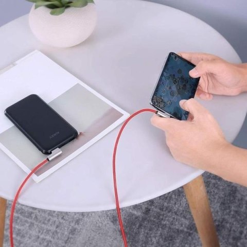 CB-AL01 OEM kabel 90° Lightning - USB-A 2m MFi Apple kątowy wtyki 90 stopni nylonowy oplot czerwony CB-AL01 OEM kabel 90° Lightning - USB-A 2m MFi Apple kątowy wtyki 90 stopni nylonowy oplot czerwony