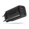 ACU-DPQ65 Ładowarka sieciowa, GaN 65W, 3x port (USB-A + dual USB-C), PD3.0/QC4+/PPS/Apple, czarna ACU-DPQ65 Ładowarka sieciowa, GaN 65W, 3x port (USB-A + dual USB-C), PD3.0/QC4+/PPS/Apple, czarna