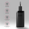 ACU-DPQ65 Ładowarka sieciowa, GaN 65W, 3x port (USB-A + dual USB-C), PD3.0/QC4+/PPS/Apple, czarna ACU-DPQ65 Ładowarka sieciowa, GaN 65W, 3x port (USB-A + dual USB-C), PD3.0/QC4+/PPS/Apple, czarna