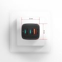 ACU-DPQ65 Ładowarka sieciowa, GaN 65W, 3x port (USB-A + dual USB-C), PD3.0/QC4+/PPS/Apple, czarna ACU-DPQ65 Ładowarka sieciowa, GaN 65W, 3x port (USB-A + dual USB-C), PD3.0/QC4+/PPS/Apple, czarna