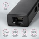 HMA-GL3A Wieloportowy hub USB 4in1, 5Gbps, 3x USB-A + GLAN, metalowy, 20cm USB-A kabel HMA-GL3A Wieloportowy hub USB 4in1, 5Gbps, 3x USB-A + GLAN, metalowy, 20cm USB-A kabel