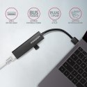 HMA-GL3A Wieloportowy hub USB 4in1, 5Gbps, 3x USB-A + GLAN, metalowy, 20cm USB-A kabel HMA-GL3A Wieloportowy hub USB 4in1, 5Gbps, 3x USB-A + GLAN, metalowy, 20cm USB-A kabel
